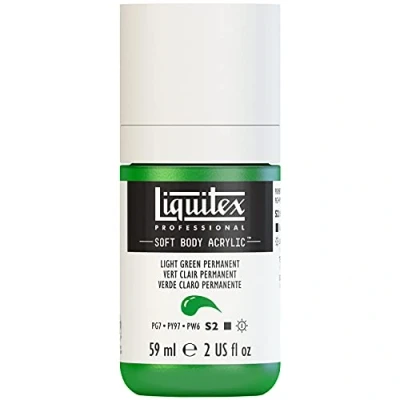 Imagen de Liquitex 1959312 Soft Body Pintura acrílica (59 ml), color verde claro permanente