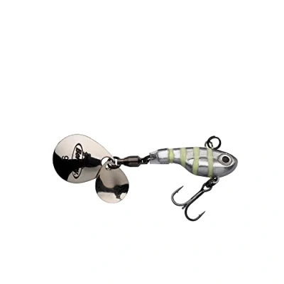 Imagen de Berkley Berkleypulse Spintail Cebo Artificial, Glow Silver Zebra, 7.5 cm 21 g