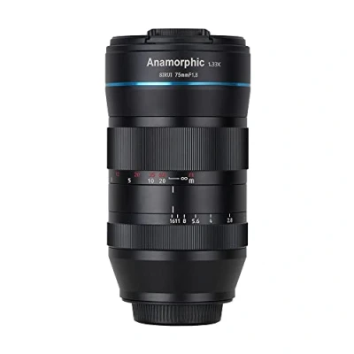 Imagen de SIRUI Lente Anamórfica F1.8 APS C de 75mm Compatible para Panasonic/Olympus Macro M4/3 Montaje como E M1X M1 Mark III M5, G100KGK K G100VGK G100MGK G95GK