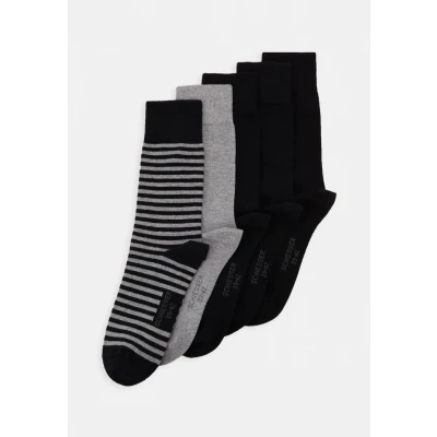 Imagen de Schiesser 5 PACK Calcetines, Hombre, Talla: 39 42, Black/mottled dark grey