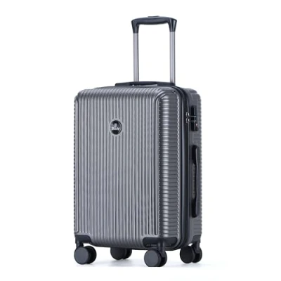 Imagen de Blade juego de 3 maletas rígidas con ruedas, equipaje mano ABS + PC candado TSA, 4 ruedas giratorias, viaje, gris, M (Handgepäck), Maleta