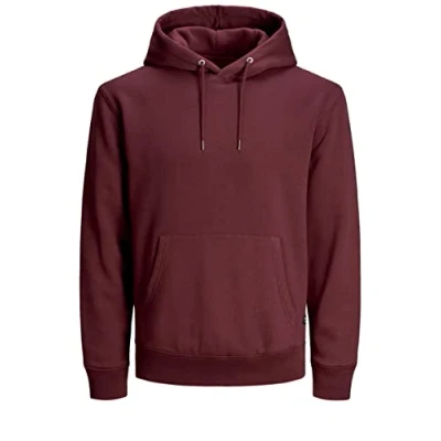 Imagen de JACK &amp; JONES Sudadera con capucha para hombre, Rojo (Port Royale/Reg), L