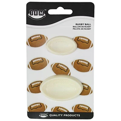 Imagen de JEM Pop It Molde Pelota de Rugby, Juego 2 Tamaño Grande y Pequeño