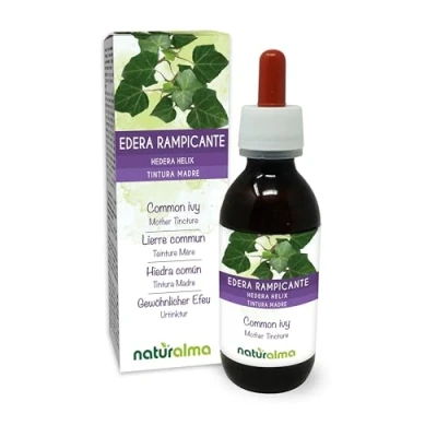 Imagen de Hiedra común o trepadora (Hedera helix) hojas Tintura Madre sin alcohol Naturalma Extracto líquido gotas 120 ml Complemento alimenticio Vegano