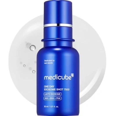 Imagen de Medicube Ampolla de poros One Day Exosome Shot 7500 Siero rivitalizzante con micronaghi, AHA+BHA+PHA 30 ml