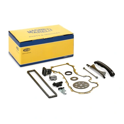 Imagen de MAGNETI MARELLI 341500000101 juego de cadena distribución con junta tornillos Símplex, cerrada OPEL: Corsa D Hatchback