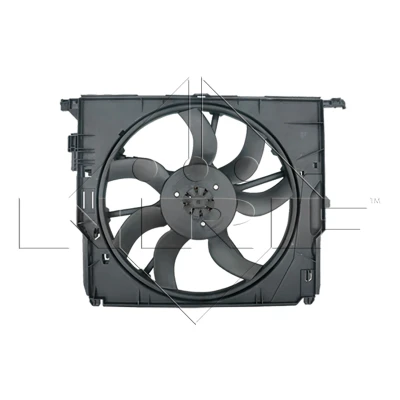 Imagen de NRF 47727 Ventilador de radiador 485 12 600 con bastidor (armazón), Motor sin escobillas BMW: 5 Touring, GT