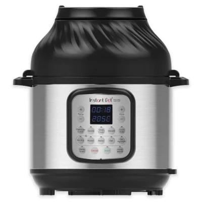 Imagen de Instant Pot Duo Crisp + Air Fryer 5.7L Multicooker 11 en 1 cocina a presión, saltea, al vapor, fuego lento, sousvides, calienta, fríe aire, hornea, asa y deshidrata