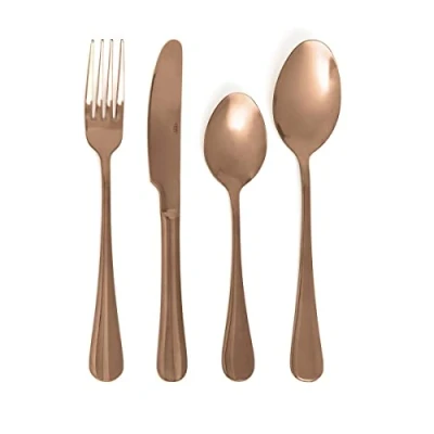 Imagen de Quid Celebrart Set 24 Cubiertos Acero Inox 26cm 2mm Cobre