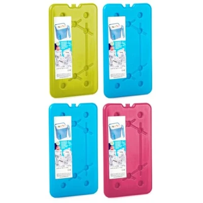 Imagen de AC Pack de 4 Acumuladores Frío N.º 10 450 G Fabricado en Plástico Ideal para Mantener la Temperatura tu Nevera portátil 25 x 14 1 cm Color Aleatorio