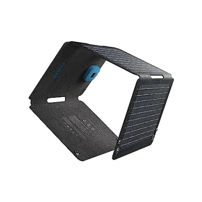 Imagen de Panel solar Anker Solix PS30, cargador plegable de 30 W, resistencia al agua y polvo IP65, carga ultrarrápida, 2 dispositivos a la vez, camping, senderismo actividades aire libre.