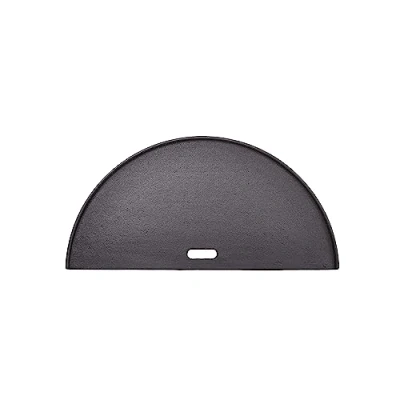 Imagen de Kamado Joe Plancha Reversible de Hierro Fundido Classic Half Moon Accesorios para Parrillas carbón, Black