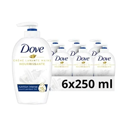 Imagen de Dove Original Savon Lavant Antibactérien Soin des Mains, Pour mains douces et hydratées (Lot de 6x250ml)
