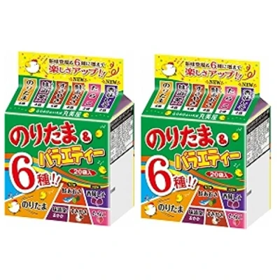 Imagen de Marumiya Furikake Five Assorted Pack Noritama Ajidoraku Umaajisake Sukiyaki Tarako