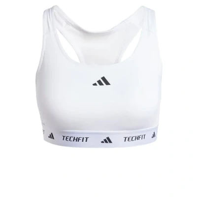 Imagen de adidas Performance Powerreact Techfit Sujetadores deportivos con sujeción media, Mujer, Talla: XLxA B, White