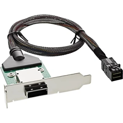 Imagen de Adaptador Inline Sff 8088 8643 Negro, Plata