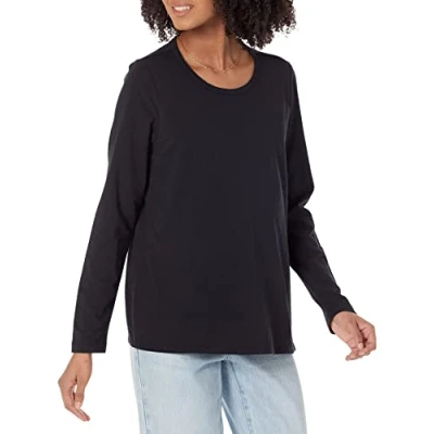 Imagen de Amazon Essentials Camiseta de Lactancia Mujer, Negro, XL