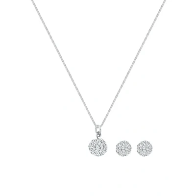 Imagen de Elli Jewelry SET Classic Pendientes, Mujer, Talla: 45, White
