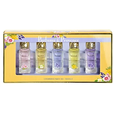 Imagen de Charrier Parfums De Provence Estuche 5 Eau Toilette En Miniaturas Color Amarillo 54 Ml