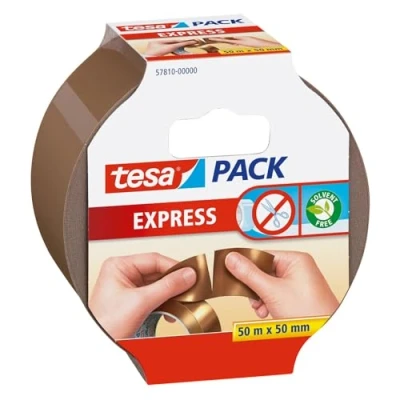 Imagen de Tesa 57810 00000 01 Express Cinta adhesiva (50 m, 50 mm), color marrón