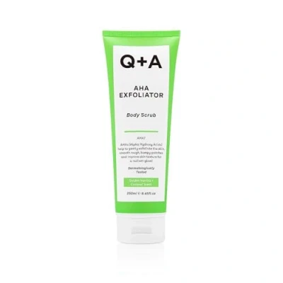 Imagen de Q+A Exfoliante Corporal con AHA, mezcla de Ácido Láctico y Glicólico exfoliantes, mejora la textura suaviza piel, 250 ml.