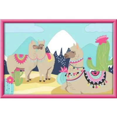 Imagen de Ravensburger CreArt 20065 Pintura por números con Llama para niños a Partir de 7 años, Color Blanco, Mittel