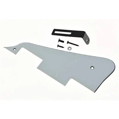 Imagen de Dopro Golpeador de guitarra LP 3 capas blanco con soporte negro para Epiphone Les Paul