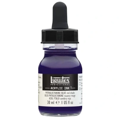 Imagen de LIQUITEX Tinta acrílica, Azul ftalo (Tono Rojo), 30 ML