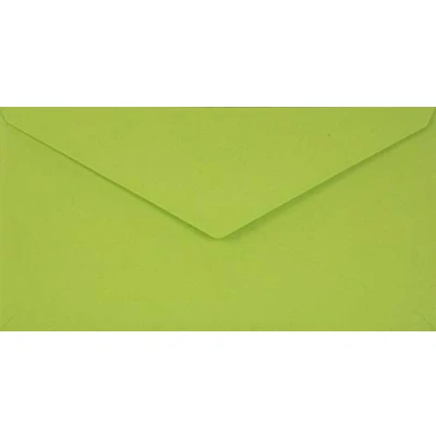 Imagen de Netuno 25x sobres largos verdes claros DIN DL 110x220mm 115g Sirio Color Lime engomado solapa puntiaguda sin ventana americanos para invitaciones Navidad tarjetas boda cartas facturas dinero bricolaje