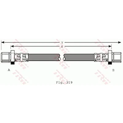 Imagen de TRW PHA216 Latiguillos de Freno 335 M10x1