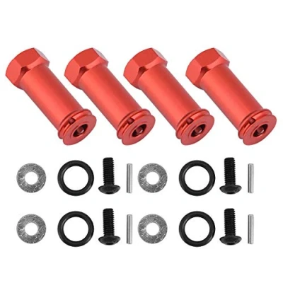 Imagen de Adaptador Hexagonal para Cami¨®n RC, 12mm RC Wheel Hex Hub 25mm / 30mm Extensi¨®n Combinador de Traxxas Slash 4X4 1/10 Truck(12¡Á30mm Rojo)
