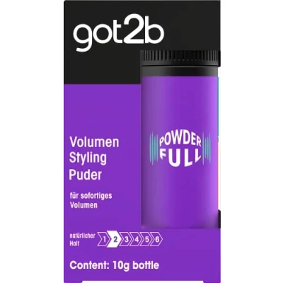 Imagen de got2b polvo de peinado (10 g) para dar volumen instantáneo directamente a la raíz, con fórmula ligera un aspecto natural