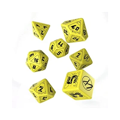 Imagen de Last level QW Set Dados Cyberpunk Danger Zone (7) Juegos de Mesa, Multicolor, Talla única (RQSCPU58)
