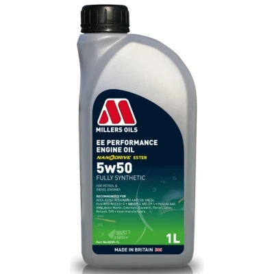 Imagen de Millers Oils Ee Performance 5W 50 1L Aceite de motor 8209 1 MERCEDES BENZ: Clase C Sedán, E VOLKSWAGEN: GOLF 3