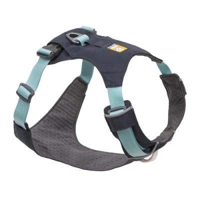 Imagen de RUFFWEAR Arnés para Perros Hi &amp; Light, Ultraligero Caminar de Aventura, Totalmente Ajustable, Portal Accesorios Aluminio en V, Bolsa identificación, Basalt Grey XXX Small