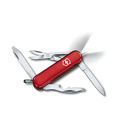 Imagen de Victorinox Midnite Manager, Navaja multiusos pequeña, color Rojo, Led Blanco