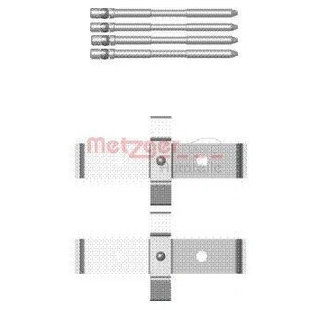 Imagen de METZGER 109 1694 Kit de accesorios, pastillas frenos ALFA ROMEO: 159 Berlina, Brera, Giulietta Hatchback, RENAULT: MEGANE 3 Coupe