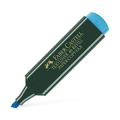 Imagen de Faber Castell 154851 Punta de cincel Azul 1pieza(s) Marcador (Azul, cincel, Azul, Verde, plástico, Polipropileno, Tinta con base agua)