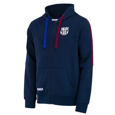 Imagen de Chaqueta con capucha y cremallera para hombre Barça Colección oficial FC Barcelona Fútbol Talla M