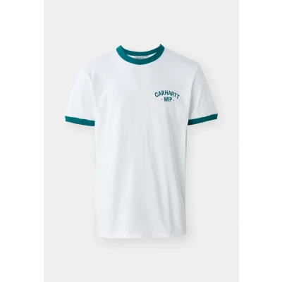 Imagen de Carhartt WIP Ringer Camiseta estampada, Hombre, Talla: Large, White