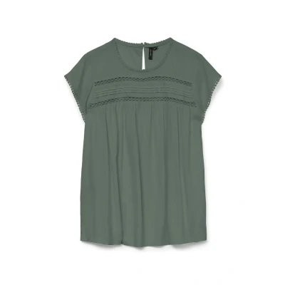 Imagen de Vero Moda Vmdebbie Pleat Camiseta estampada, Mujer, Talla: Small, Laurel wreath