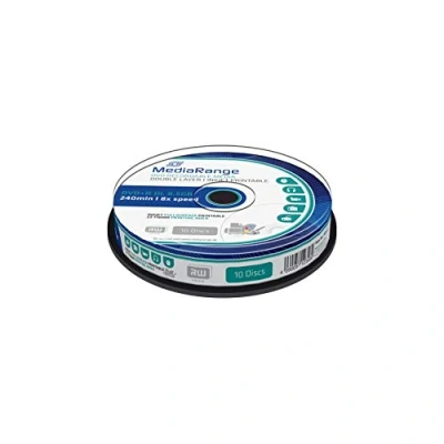 Imagen de Dvd+r Double Layer Mediarange 8x Cake 10 8.5gb Inkjet Fullsurface Mr468