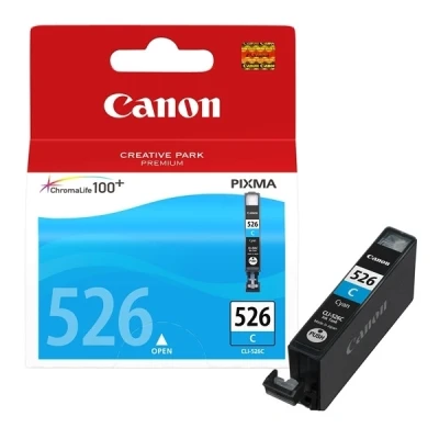 Imagen de Canon CLI 526 C, Cartucho de Tinta Original, Independiente Cian, Impresión Calidad, Embalaje Sostenible, Compatible con Impresoras Inyección PIXMA