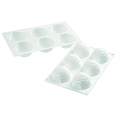 Imagen de Unbekannt SF201 Molde de Silicona n.6 Igloo Ø38 h 42 mm, Blanco, 30x17.5x3 cm
