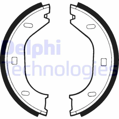 Imagen de DELPHI LS1370 Zapatas de Freno Mano BMW: 3 Touring, Berlina, Cabrio