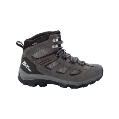 Imagen de Jack Wolfskin Vojo 3 Texapore Mid W, Zapatos al Aire Libre Mujer, Tarmac Grey/Pink, 41 EU