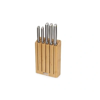 Imagen de Joseph Elevate Cuchillos de Cocina Profesionales, Acero Inoxidable Japones, 5 piezas, Bloque en Bambú
