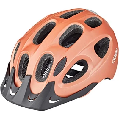 Imagen de ABUS casco urbano Youn I ACE con luz trasera LED integrada de bicicleta para uso diario hombre y mujer oro rosa, talla M