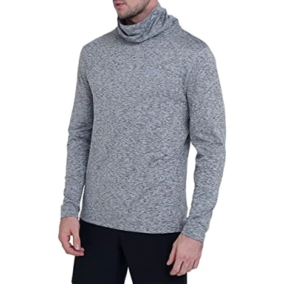 Imagen de TCA Camiseta Térmica de Running con Cuello Embudo para Hombre Gris Claro (Vieja), M
