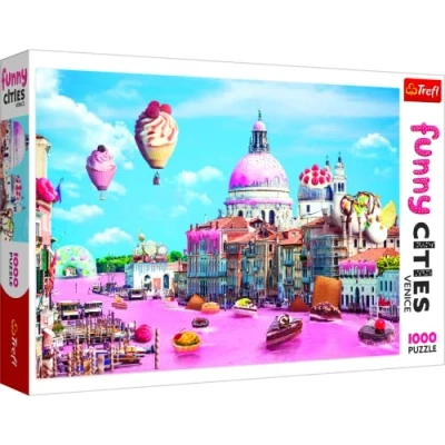 Imagen de Trefl Süßigkeiten in Venedig 1000 Piezas, Ciudad Graciosa, Adultos y niños a Partir de 12 años Puzzle, Color Dulces en Venecia